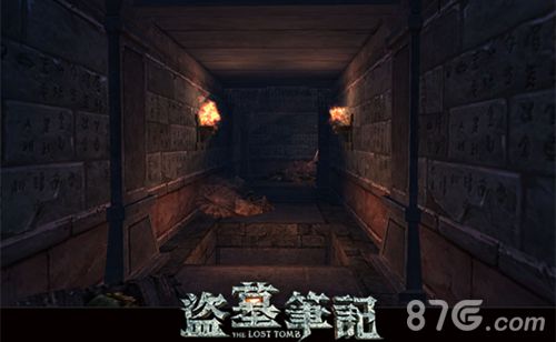 国内首款融合性3D动作手游《盗墓笔记S》机关墓道游戏内实景截图