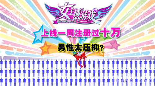 女主播的游戏上线仅一周注册过十万