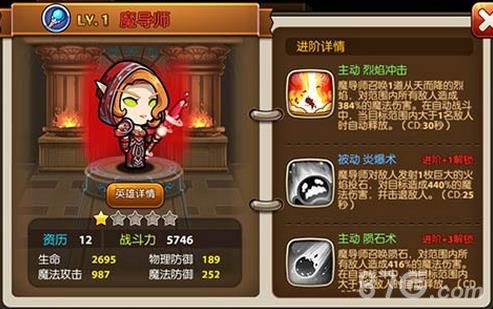 少年魔兽团魔导师属性