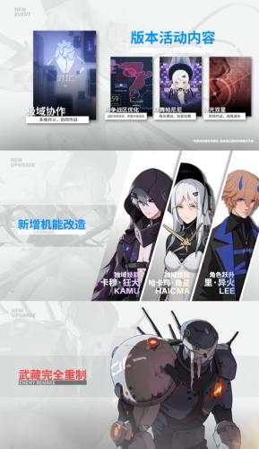 <p>3D二次元末世科幻手游《战双帕弥什》即将2022年3月10日推出全新版本「遥岸方舟」，其中，全新冰系独域机体哈卡玛即将迎来落地！除了新角色的登场，更有其他全新玩法等你来体验！在这个春天，和双宝一起，共同参与一场华丽的赛博冒险吧！</p>6