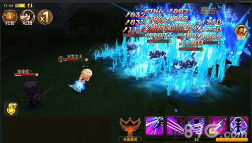 《魔灵幻想》冰雪女王冰封技能