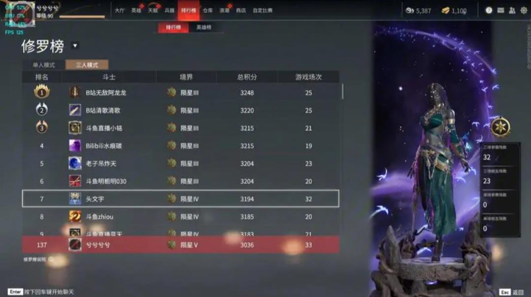 永劫无间3000分是什么段位