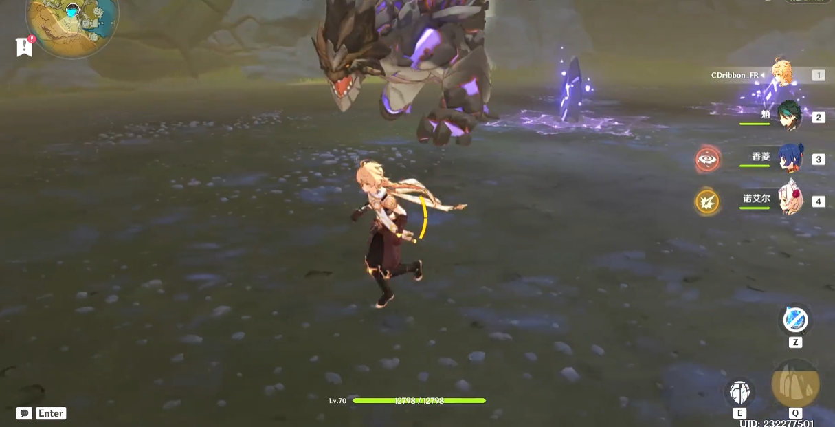 原神打古岩龙蜥盾怎么开