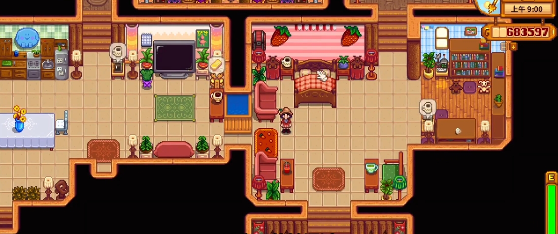 星露谷物语如何移动床