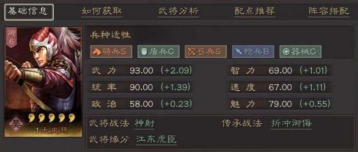 三国志战略版太史慈兵书学习什么