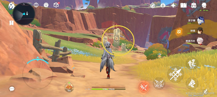 原神越石村三个杆子怎么解