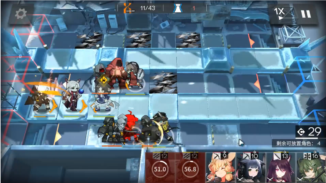 明日方舟TR-14怎么把怪推下去