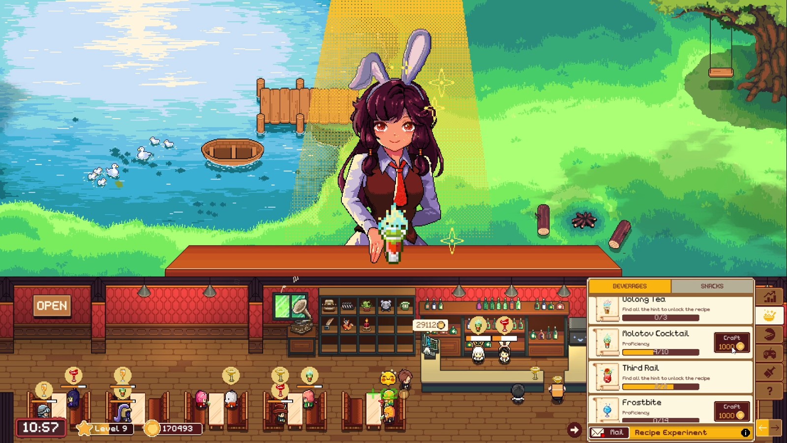 湖畔酒馆测评：运营酒吧装修花园