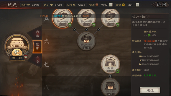 三国志战略版军舍有什么用