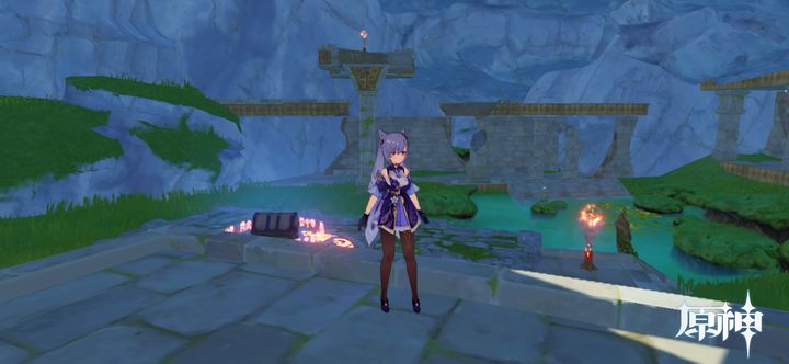 原神用火把宝箱怎么开