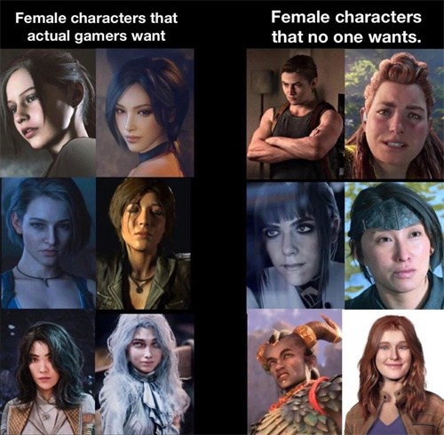 你怎么看外网热议：“电子游戏里的女角色是否都应该漂亮”？