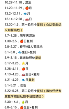 恋与深空卡池排期预测2026 恋与深空卡池时间表
