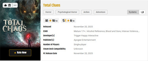 恐怖游戏新作《全面混沌》获好评！《寂静岭》传奇作曲家加入