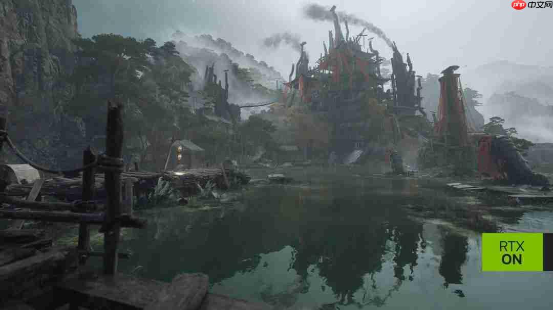 《影之刃零》DLSS4实机演示 光追加持下雨景更真实