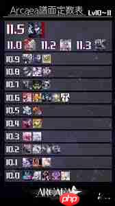 arcaea定数表是什么