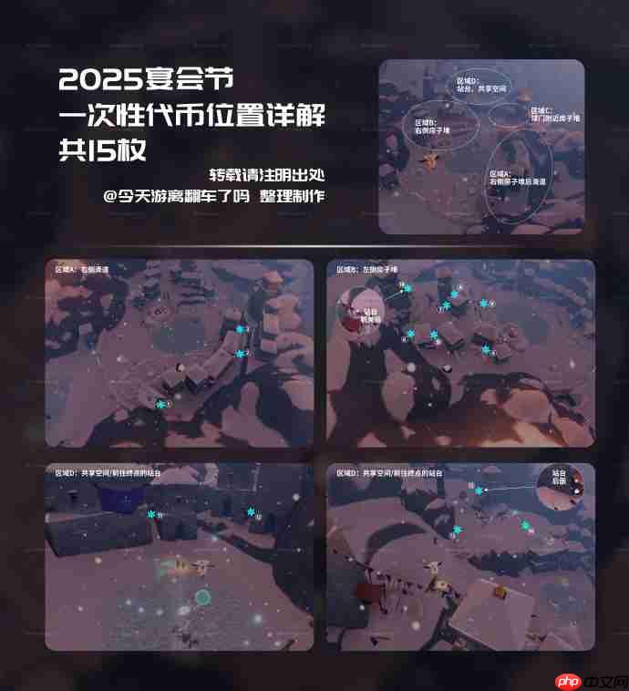 光遇宴会节代币在哪里12.24-光遇雪花代币收集攻略2025