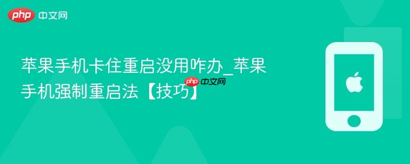 苹果手机卡住重启没用咋办_苹果手机强制重启法【技巧】