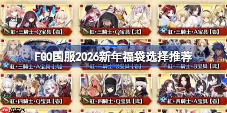 FGO国服2026新年福袋怎么选择-FGO国服2026新年福袋选择推荐