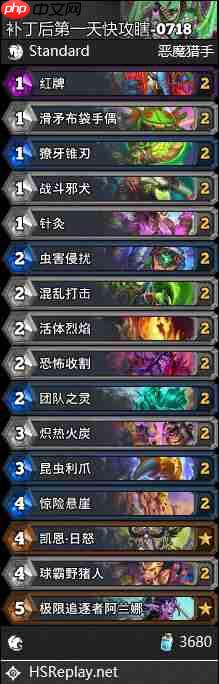 炉石传说快攻瞎卡组怎么搭配-炉石传说快攻瞎代码分享7月