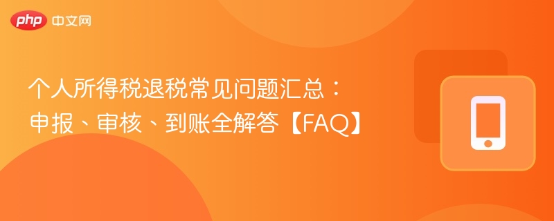 个人所得税退税常见问题汇总：申报、审核、到账全解答【faq】  - 98游戏