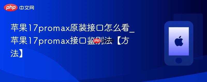 苹果17promax原装接口怎么看_苹果17promax接口鉴别法【方法】