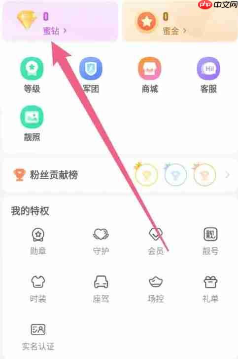 蜜疯直播app怎么获得蜜钻-蜜钻获取途径