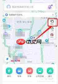 如何关闭百度街景地图实时街景