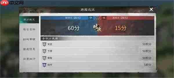 三国天下归心跨服远征玩法机制一览