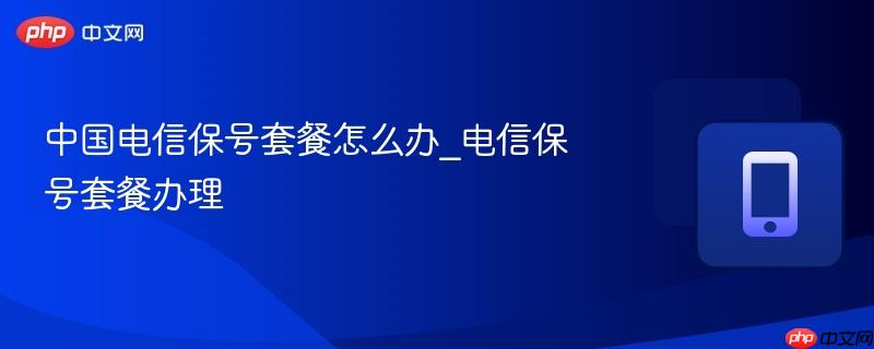 中国电信保号套餐怎么办_电信保号套餐办理