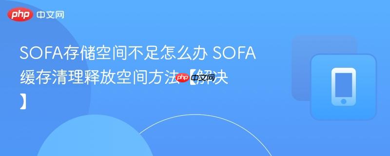 sofa存储空间不足怎么办 sofa缓存清理释放空间方法【解决】