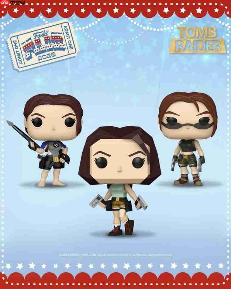 可爱大头劳拉！ 《古墓丽影》Funko pop系列人偶公布