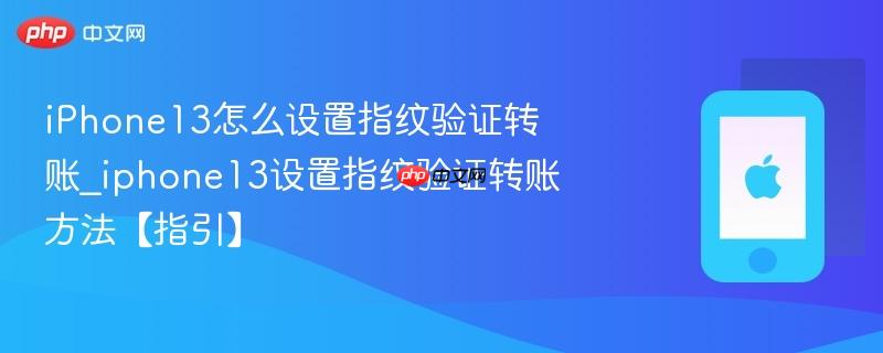 iphone13怎么设置指纹验证转账_iphone13设置指纹验证转账方法【指引】