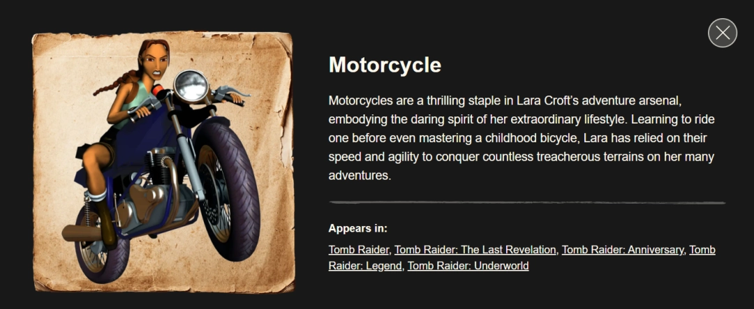 《古墓丽影：催化剂》劳拉传记公开 摩托车或将回归！