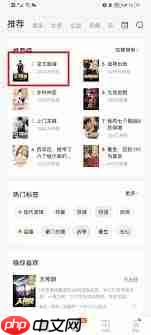 番茄小说如何添加书签