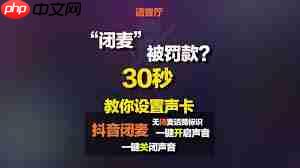 抖音电脑版如何关闭通知声音