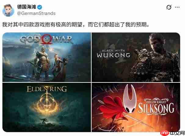 国外玩家分享四款远超预期作品 《黑神话：悟空》位列其中