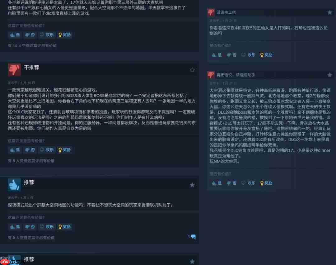 《艾尔登法环：黑夜君临》DLC Steam仍多半差评