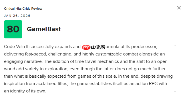 《噬血代码2》MC均分73分：瑕疵太多 优化很差！