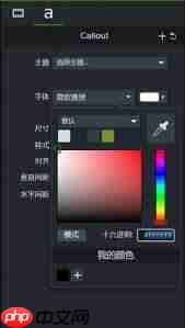 Camtasia如何更改字体颜色