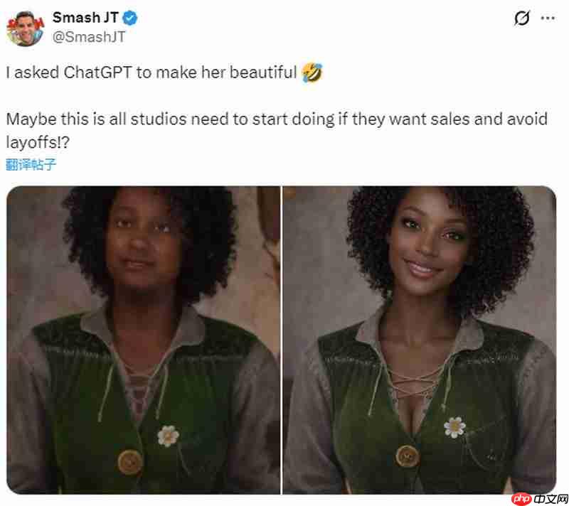 网友将《神鬼寓言4》NPC大妈改成黑美人 顺眼多了！