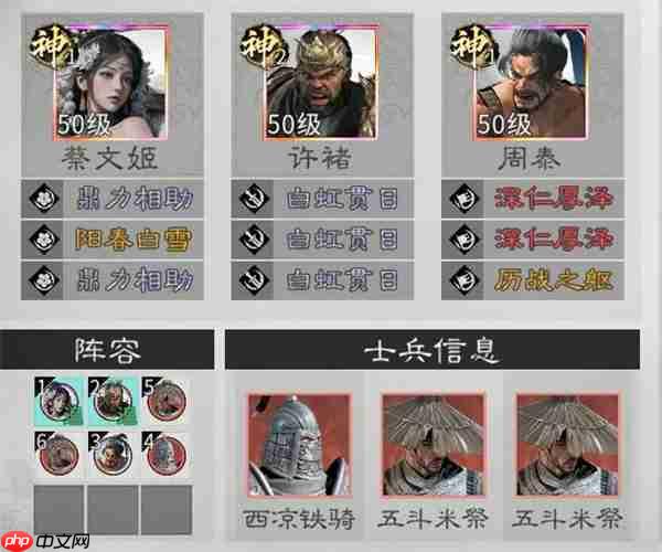 三国天下归心许褚周泰队玩法攻略