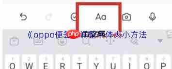 oppo便签如何调整字体大小