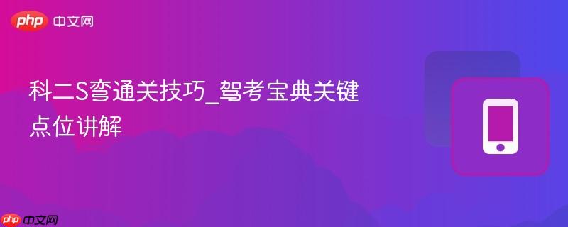 科二s弯通关技巧_驾考宝典关键点位讲解