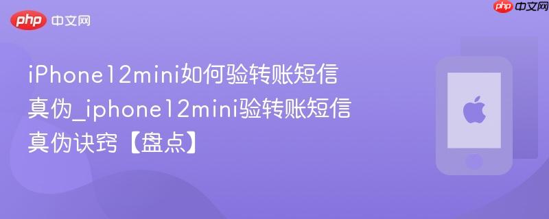 iphone12mini如何验转账短信真伪_iphone12mini验转账短信真伪诀窍【盘点】
