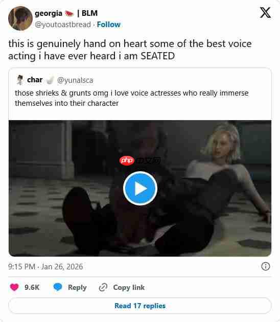 玩家大赞《生化危机：安魂曲》格蕾丝配音演员 TGA最佳演员稳了！