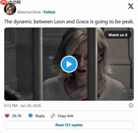 玩家大赞《生化危机：安魂曲》格蕾丝配音演员 TGA最佳演员稳了！