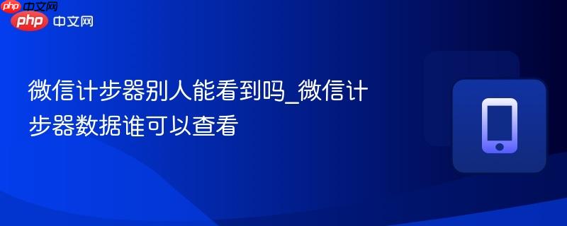 微信计步器别人能看到吗_微信计步器数据谁可以查看