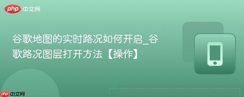 谷歌地图的实时路况如何开启_谷歌路况图层打开方法【操作】