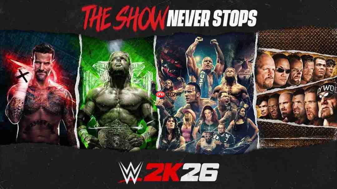 《WWE 2K26》公布 Steam国区298元、依旧无中文