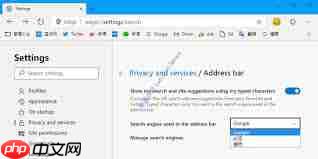 如何更改Microsoft Edge浏览器默认搜索引擎